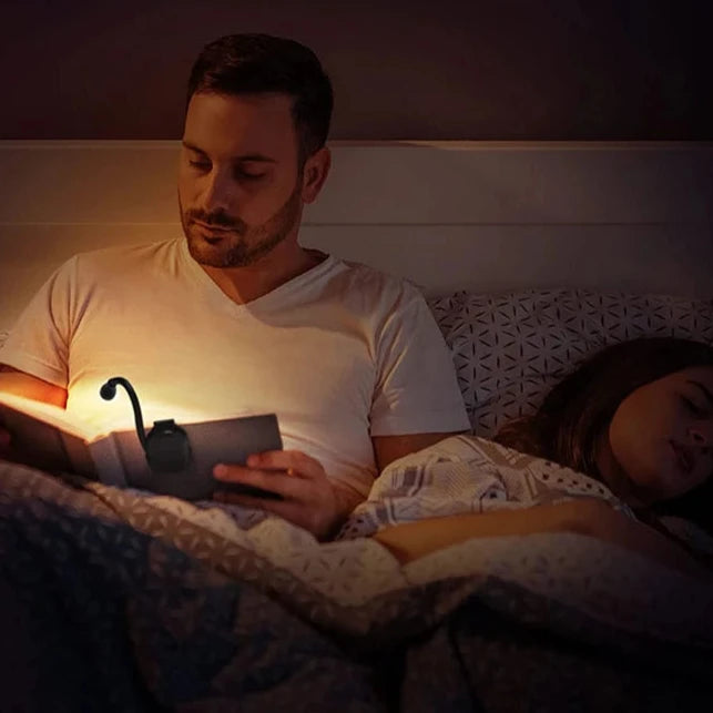 Iluminação LED para leitura, portátil, usb recarregável proteção para os olhos luz noturna mini 360 °