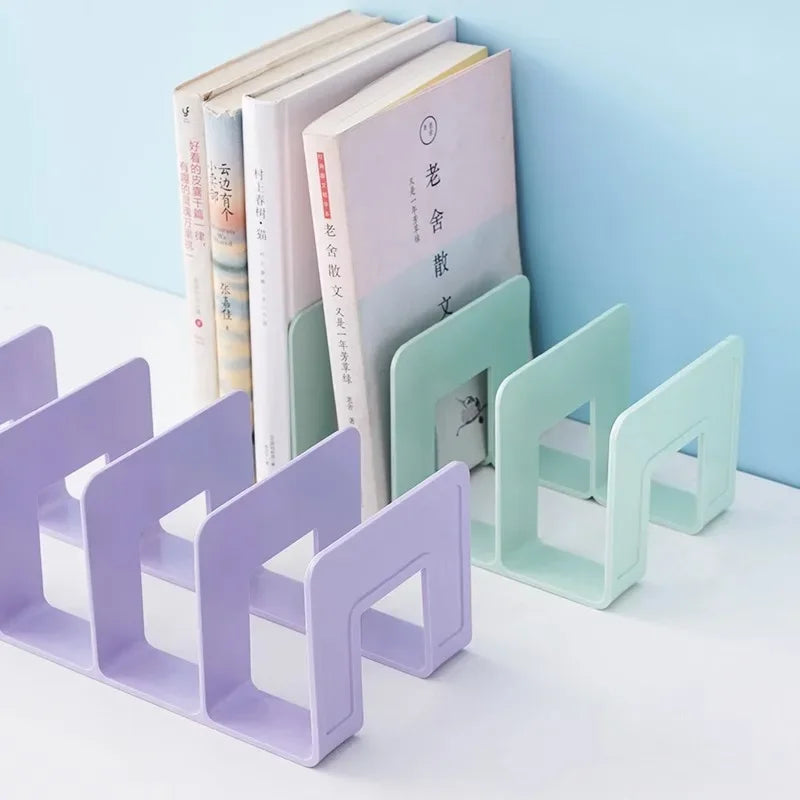 Estante de livro Multifuncional - suporte organizador de mesa para livro revista cd arquivos escola material de escritório